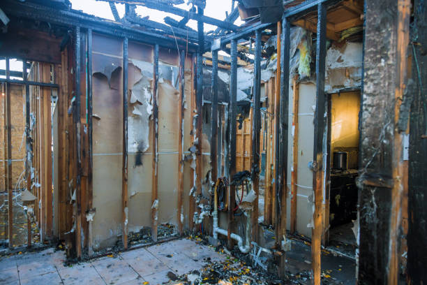 Professional Fire Damage Removal technician working in New Egypt, NJ